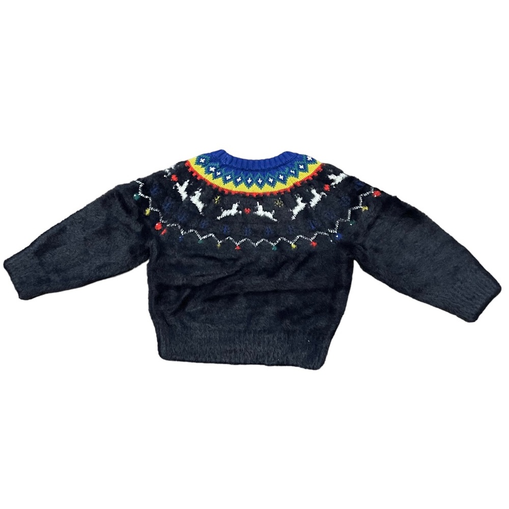 NWT Hanna Andersson Festive Fairisle Christmas Pullover Sweater Size 2T (85) - Picture 5 of 7